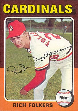 1975 Topps Rich Folkers #98 Baseball Card