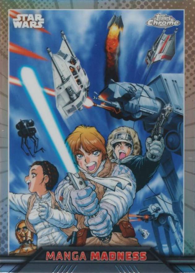 2023 Topps Chrome Star Wars Manga Madness At-at/Han/Leia/Luke #MM1 Non-Sports Card