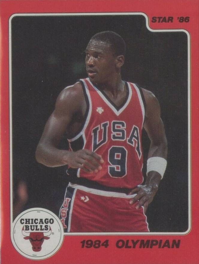 1986 Star Michael Jordan 1984 Olympian #3 Basketball Card