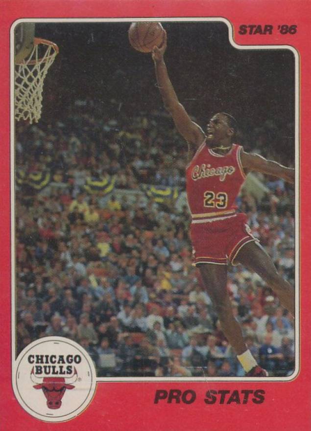 1986 Star Michael Jordan Pro Stats #4 Basketball Card