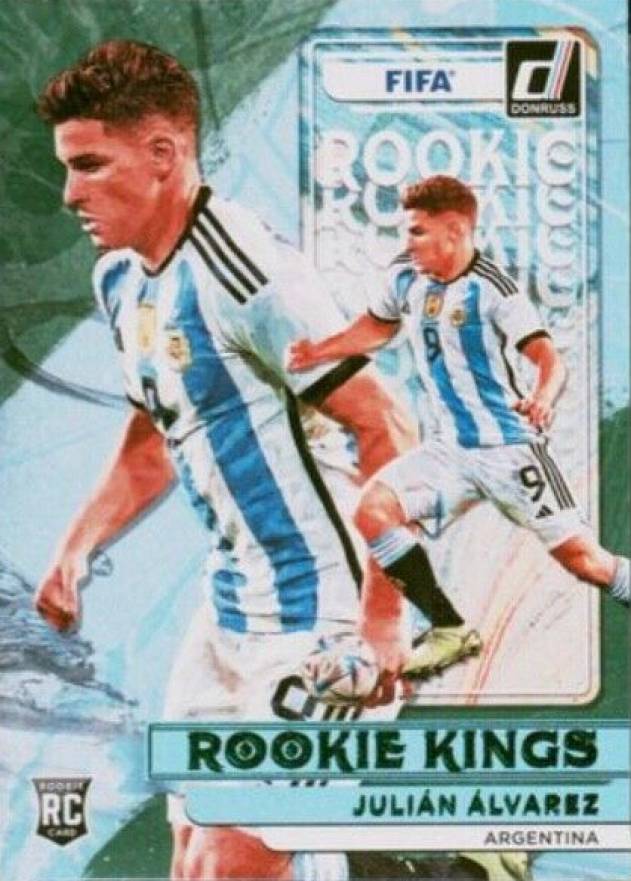 2022 Panini Donruss FIFA Rookie Kings Julian Alvarez #2 Soccer Card