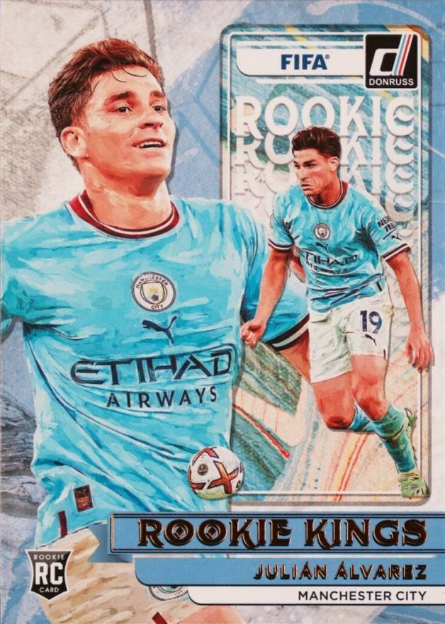 2022 Panini Donruss FIFA Rookie Kings Julian Alvarez #23 Soccer Card