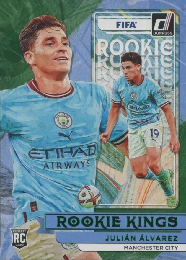 2022 Panini Donruss FIFA Rookie Kings Julian Alvarez #23 Soccer Card