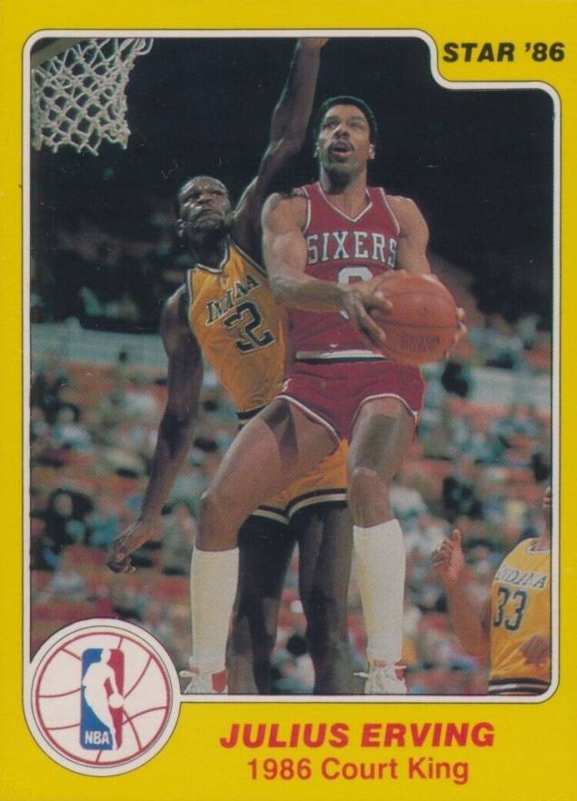 1986 Star Court Kings Julius Erving #13 Basketball Card