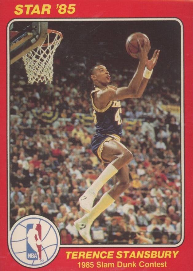 1985 Star Slam Dunk Supers 5x7 Terence Stansbury #7 Basketball Card