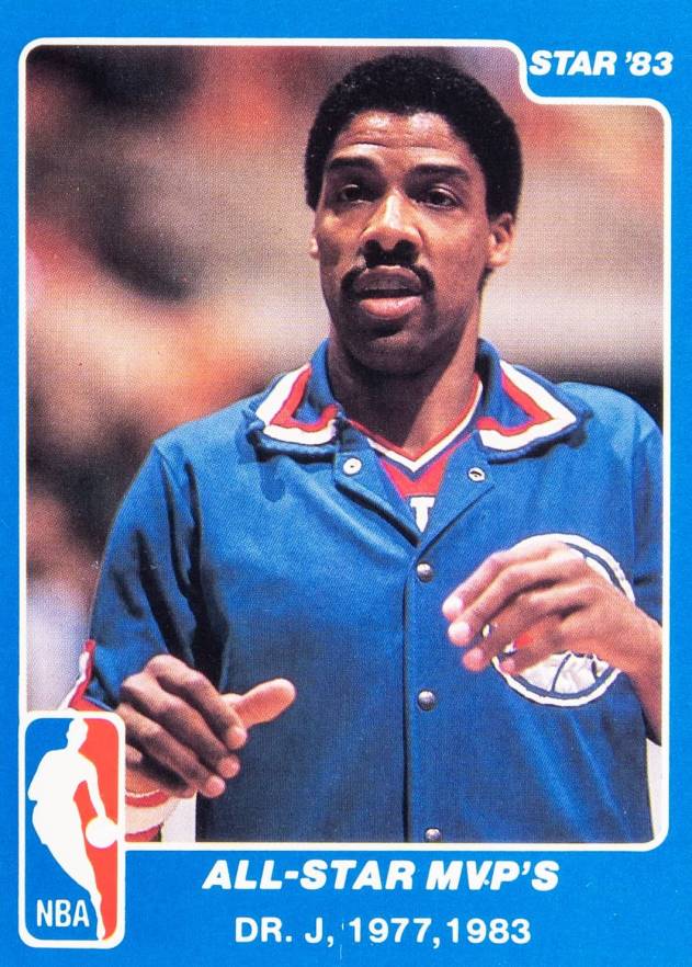 1983 Star All-Star Game Julius Erving #26 Basketball Card