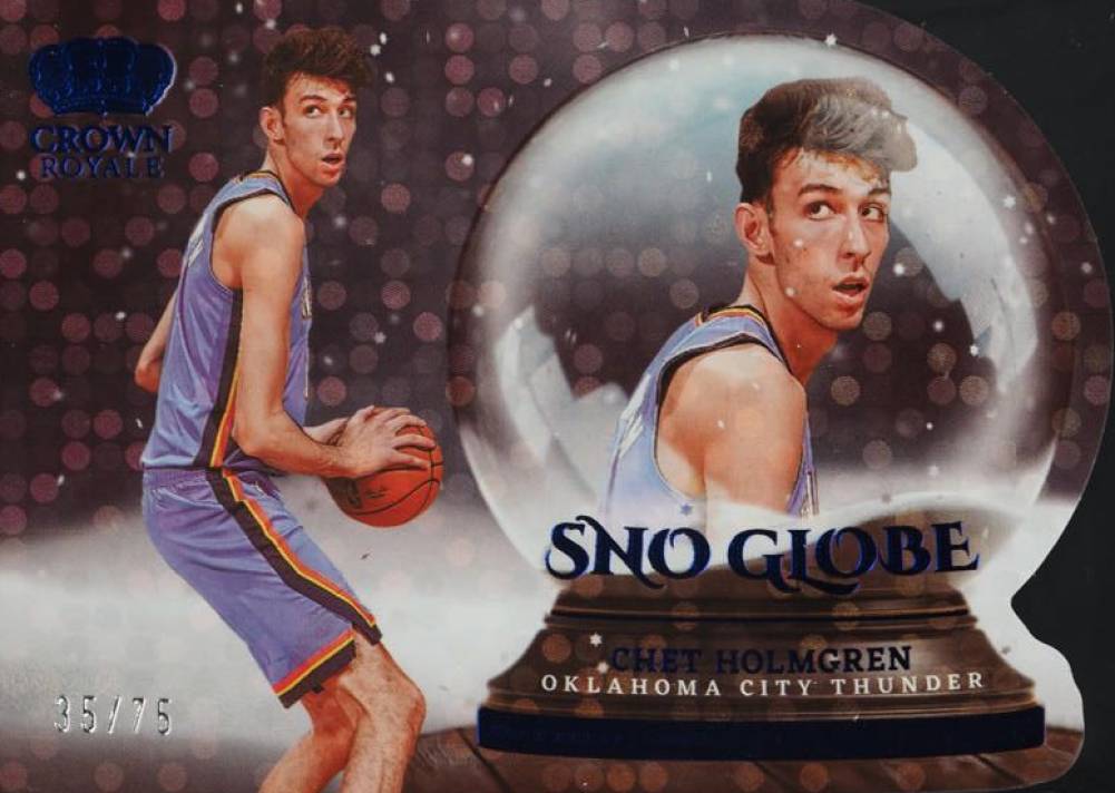 2022 Panini Crown Royale Sno Globe Chet Holmgren #16 Basketball Card