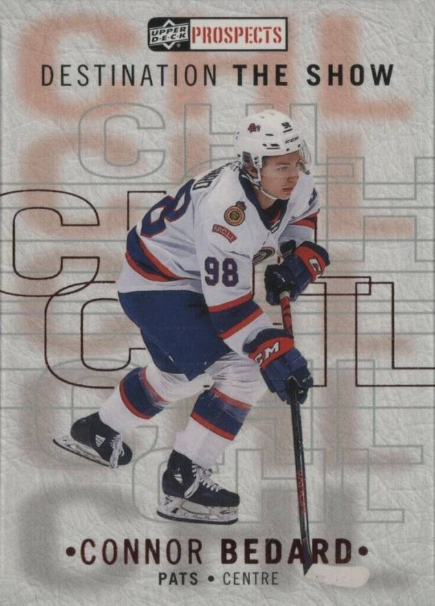 2021 Upper Deck CHL Destination the Show Achievements Connor Bedard #A9 Hockey Card