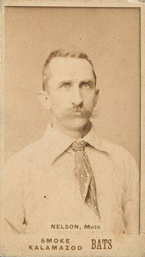 1887 Kalamazoo Bats Candy Nelson # Baseball Card