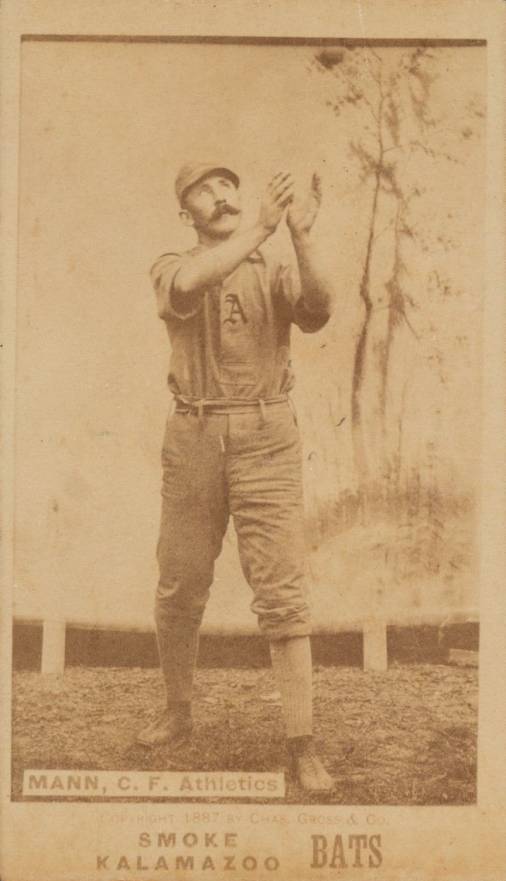 1887 Kalamazoo Bats Fred Mann # Baseball Card