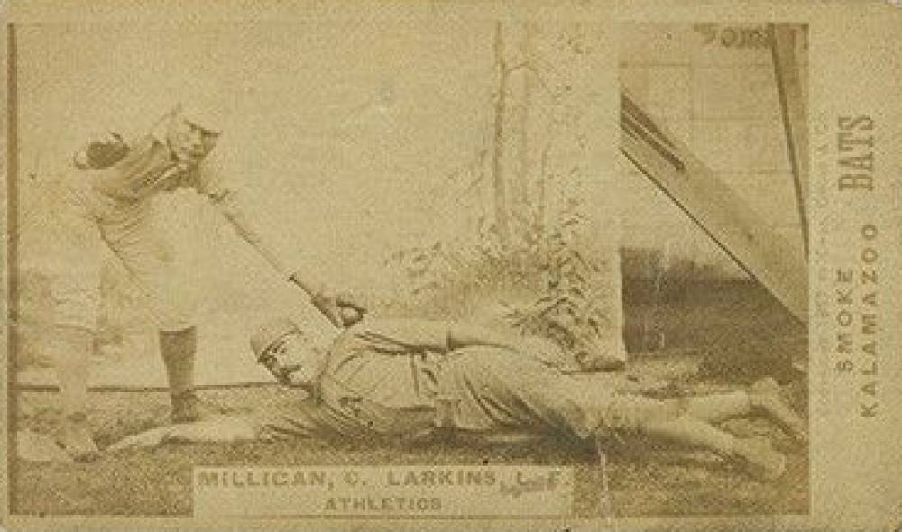 1887 Kalamazoo Bats Larkins/Milligan # Baseball Card