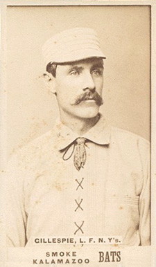 1887 Kalamazoo Bats Pete Gillespie # Baseball Card