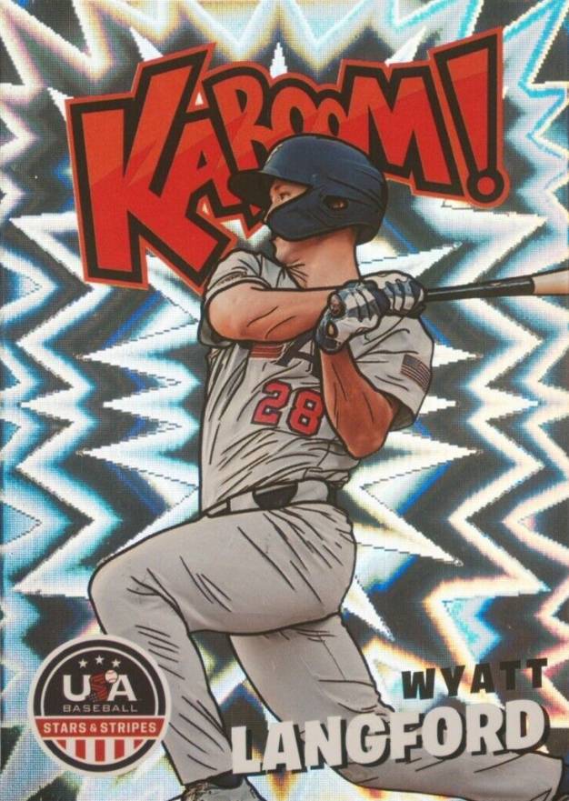 2023 Panini Stars & Stripes USA Kaboom! Wyatt Langford #K2 Baseball Card