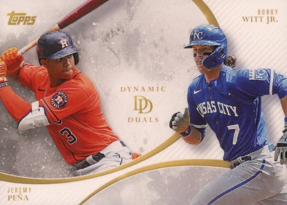 2023 Topps Dynamic Duals Bobby Witt Jr./Jeremy Pena #20 Baseball Card