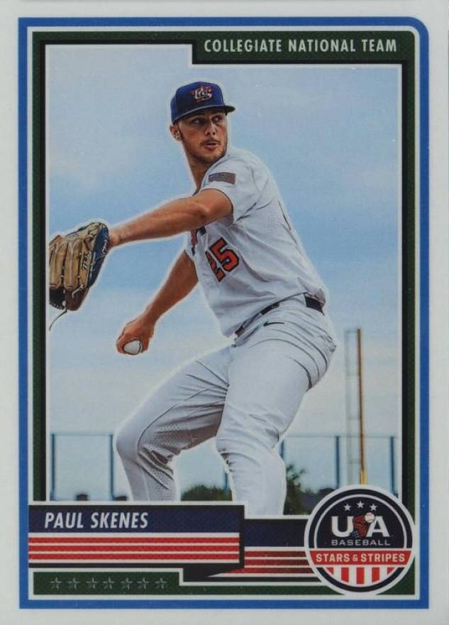 2023 Panini Stars & Stripes USA Paul Skenes #80 Baseball Card