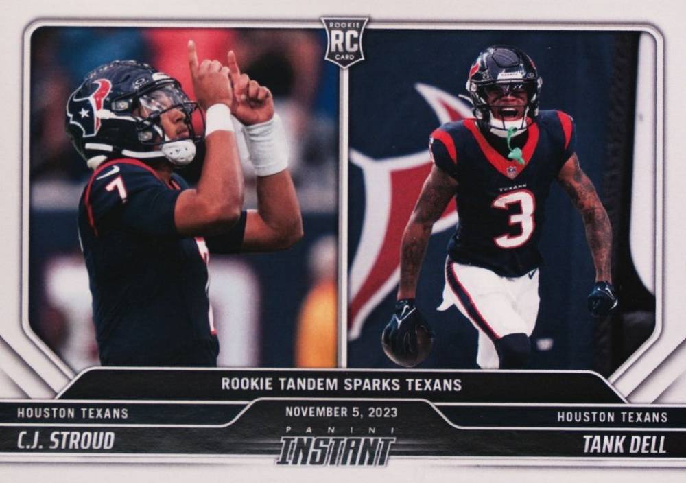 2023 Panini Instant NFL C.J. Stroud/Tank Dell #35 Football Card