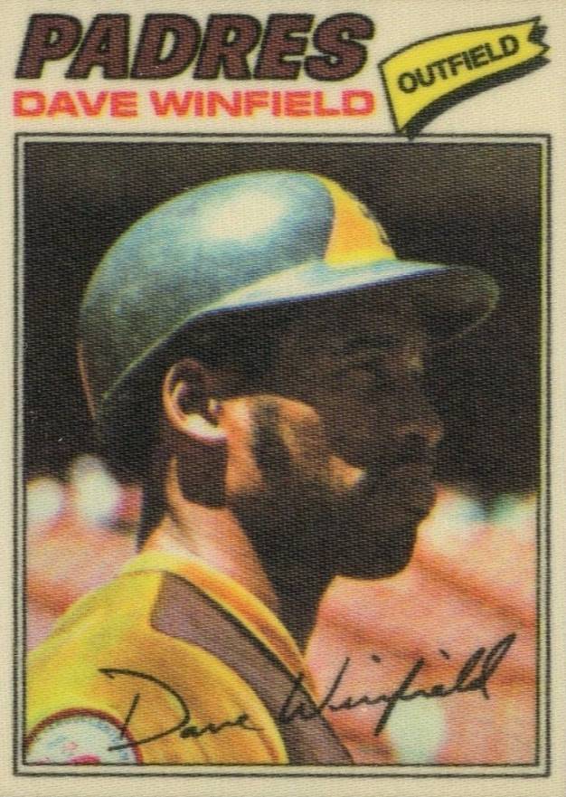 1977 Topps Cloth Stickers Dave Winfield #52 Baseball Card