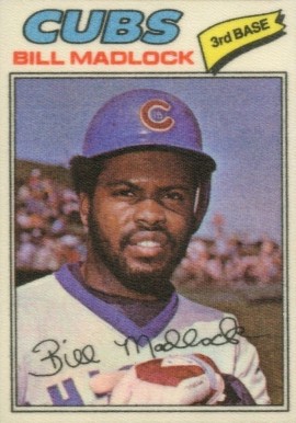 1977 Topps Cloth Stickers Bill Madlock #25 Baseball Card