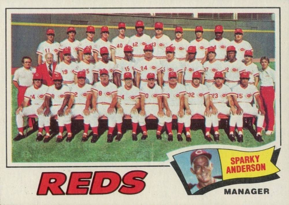 1977 Topps Cincinnati Reds Team #287 Baseball Card