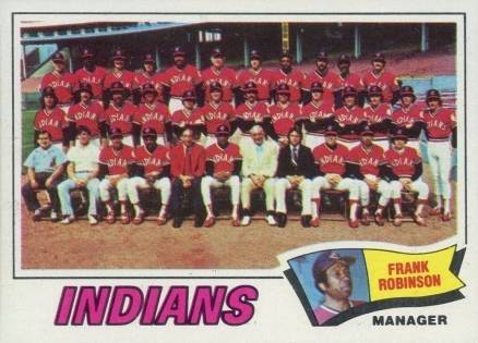 1977 Topps Cleveland Indians Team #18 Baseball Card