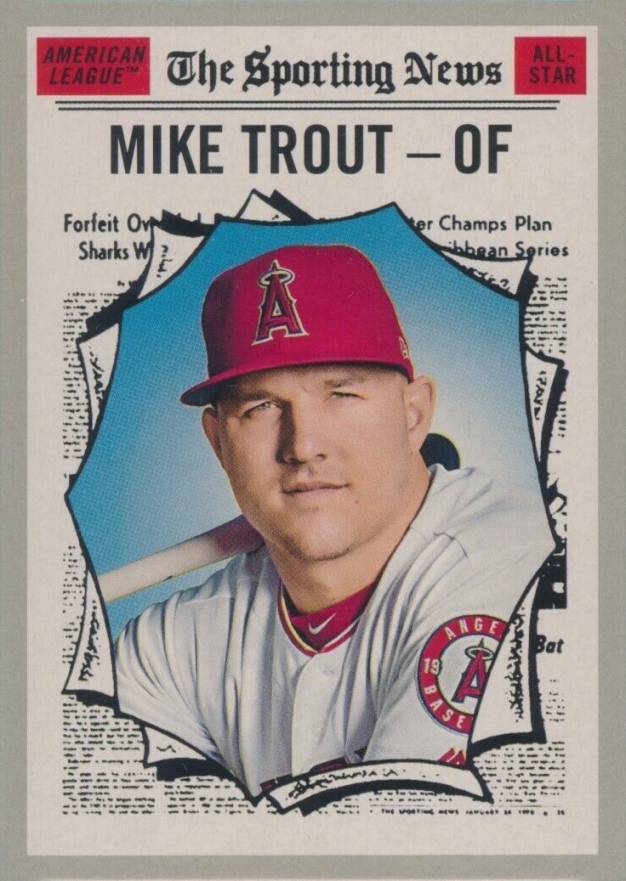 2019 Topps Heritage Mike Trout #357 Baseball Card