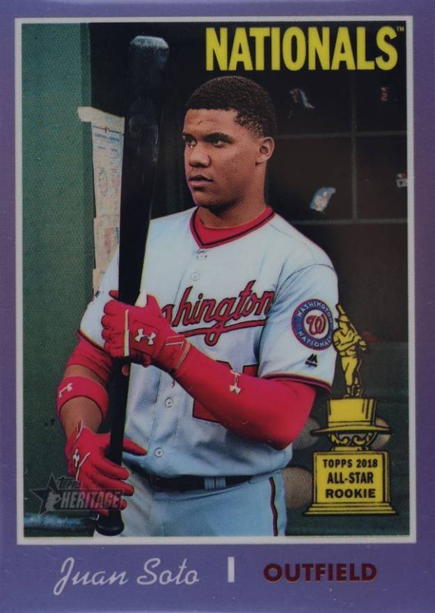 2019 Topps Heritage Juan Soto #481 Baseball Card