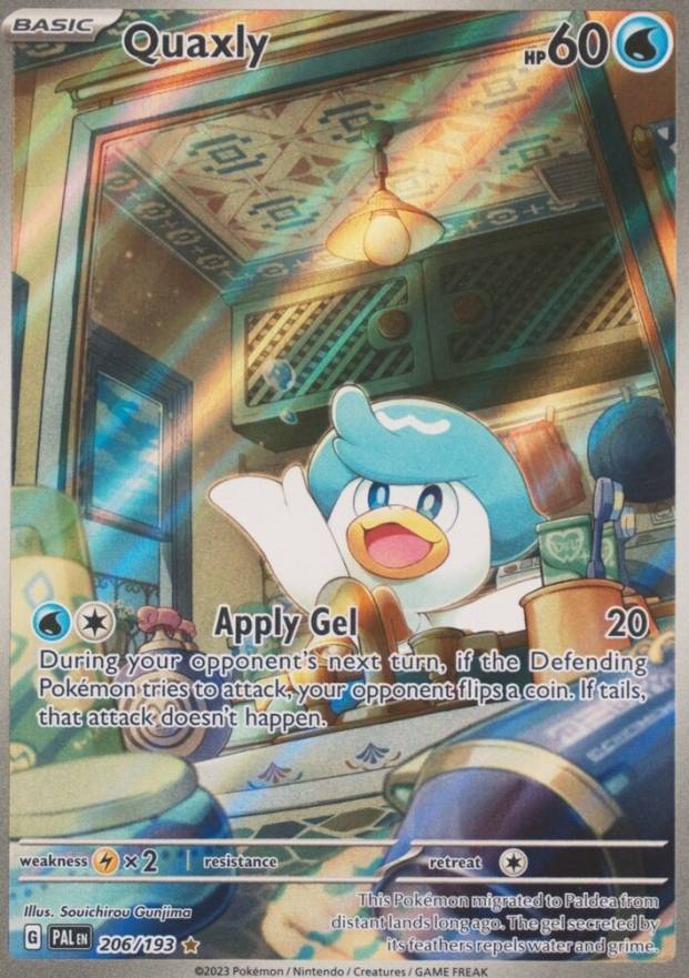 2023 Pokemon Pal EN-Paldea Evolved Quaxly #206 TCG Card