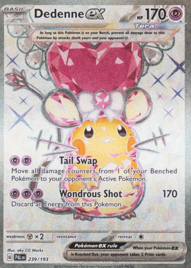 2023 Pokemon Pal EN-Paldea Evolved Dedenne EX #239 TCG Card