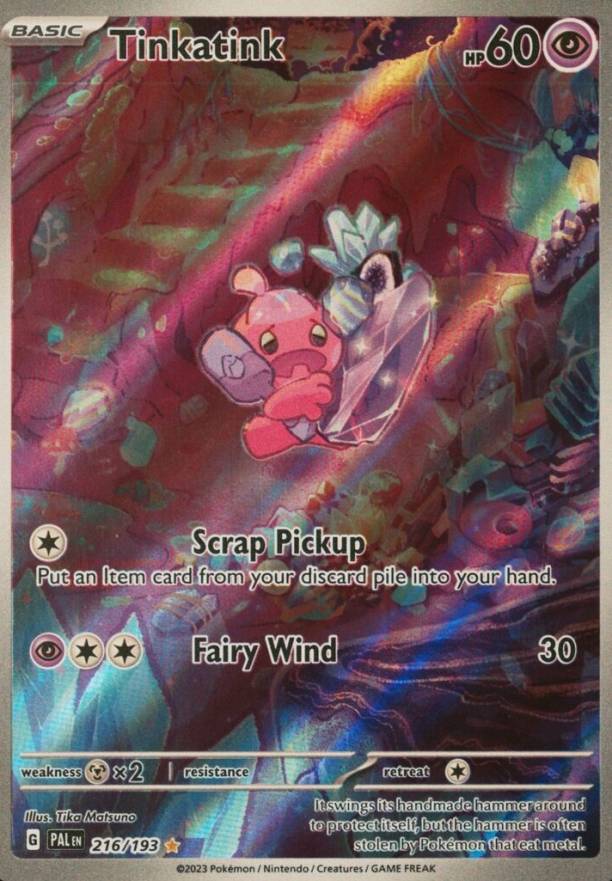 2023 Pokemon Pal EN-Paldea Evolved Tinkatink #216 TCG Card