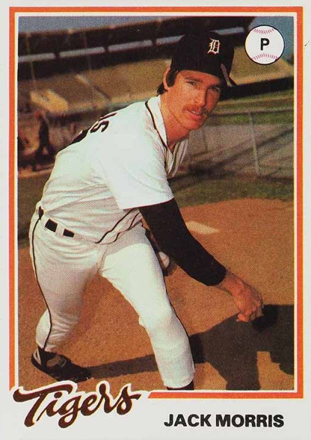 1978 Burger King Tigers Jack Morris #8 Baseball Card