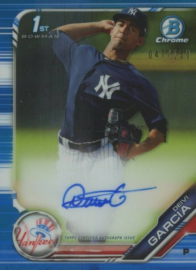 2019 Bowman Chrome Prospects Autographs Deivi Garcia #CPADG Baseball Card