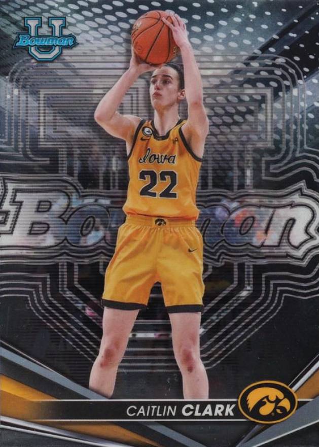 2022 Bowman University Best Caitlin Clark #50 Basketball Card