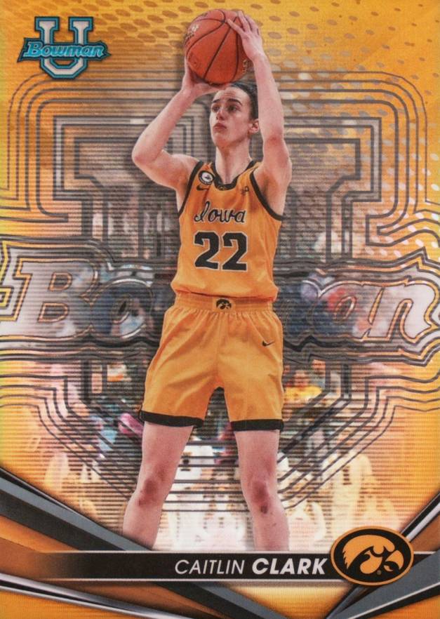 2022 Bowman University Best Caitlin Clark #50 Basketball Card