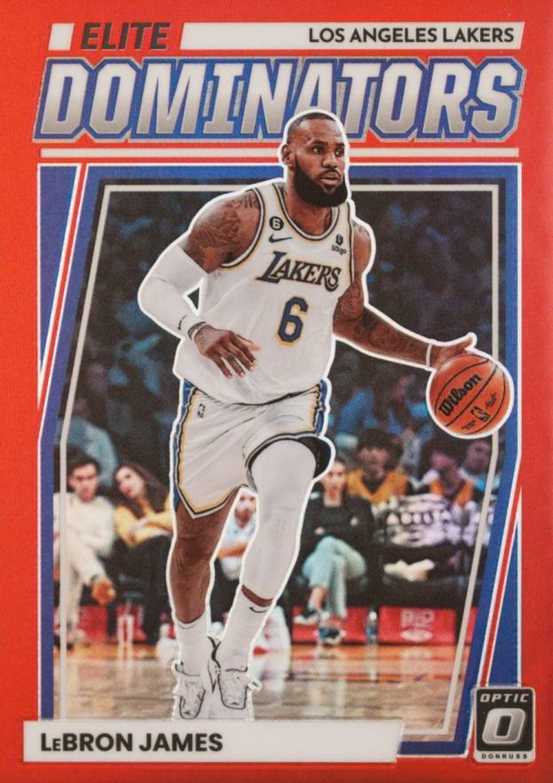 2022 Panini Donruss Optic Elite Dominators LeBron James #22 Basketball Card