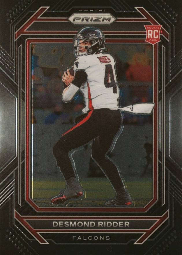 2022 Panini Chronicles Prizm Black Desmond Ridder #PB9 Football Card