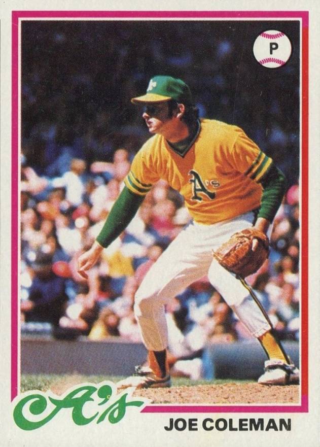 1978 Topps Joe Coleman #554 Baseball Card