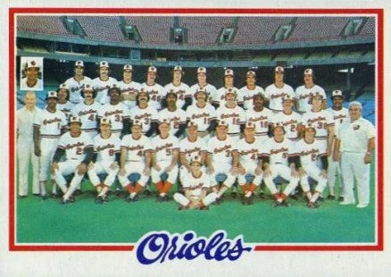 1978 Topps Orioles Team #96 Baseball Card