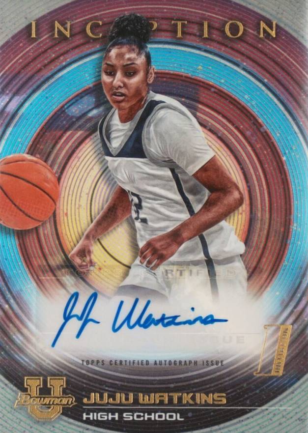 2022 Bowman University Inception Autographs Juju Watkins #JWT Basketball Card