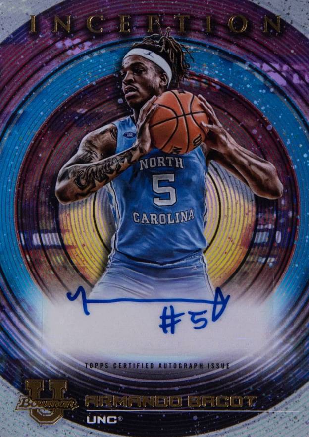 2022 Bowman University Inception Autographs Armando Bacot #ABT Basketball Card