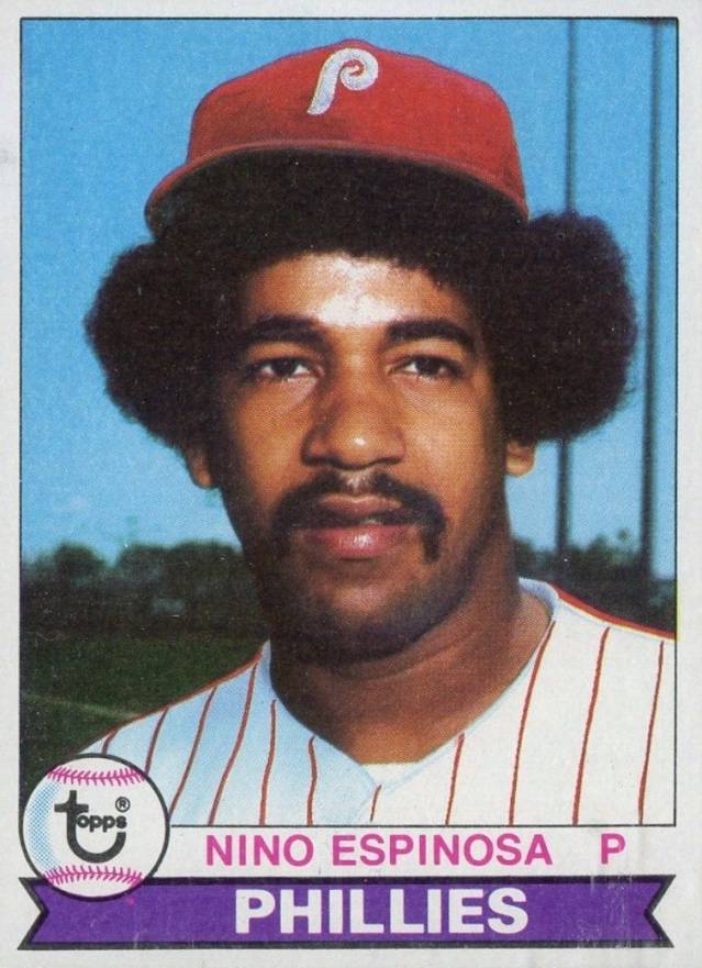 1979 Burger King Phillies Nino Espinosa #11 Baseball Card