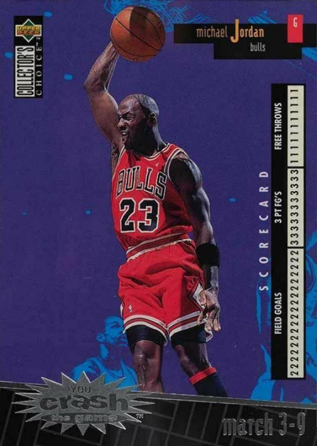 1996 Collector's Choice Crash Game Michael Jordan #C30 Basketball Card