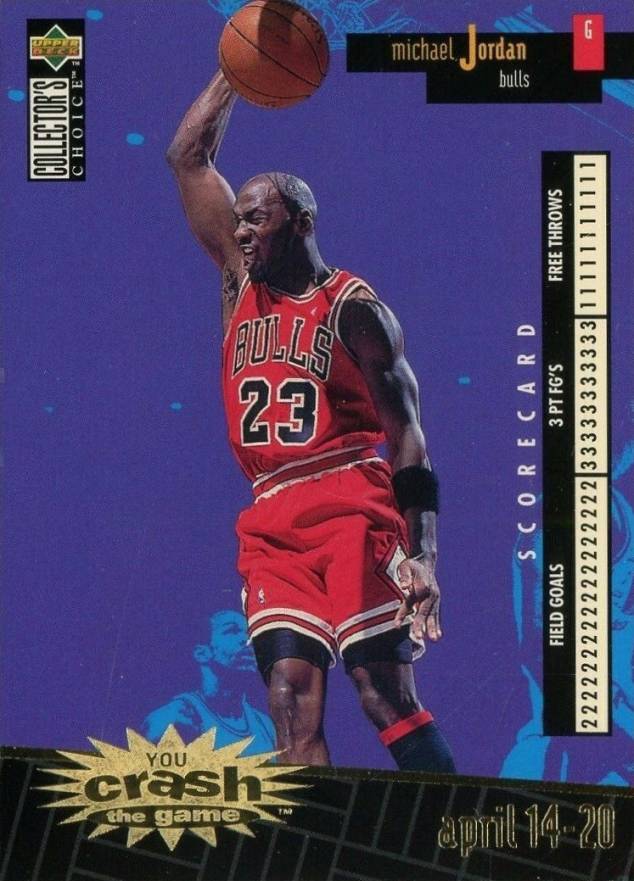 1996 Collector's Choice Crash Game Michael Jordan #C30 Basketball Card