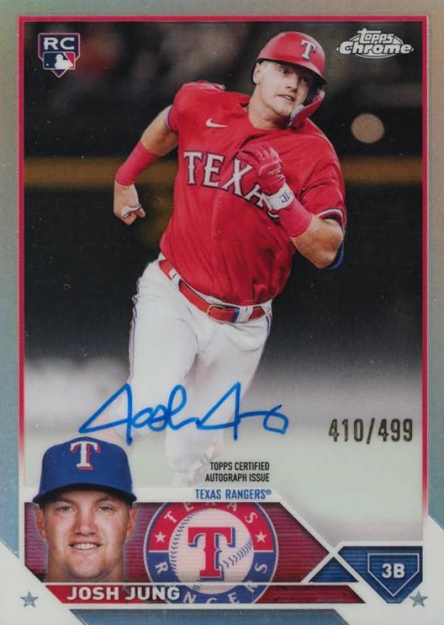 2023 Topps Chrome Rookie Autograph Josh Jung #RAJJ Baseball Card