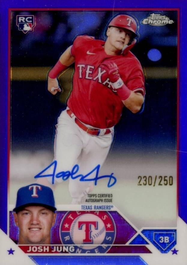 2023 Topps Chrome Rookie Autograph Josh Jung #RAJJ Baseball Card