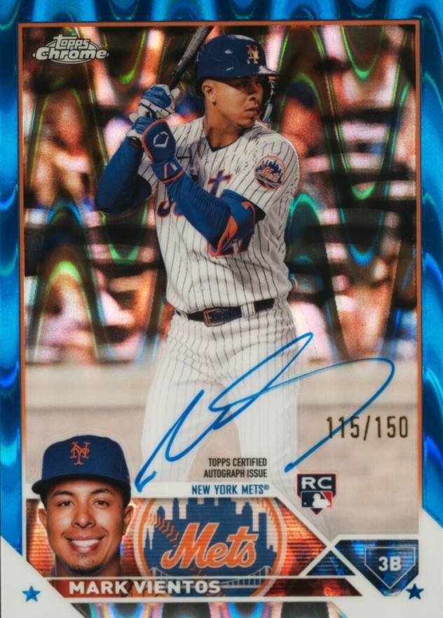 2023 Topps Chrome Rookie Autograph Mark Vientos #RAMV Baseball Card