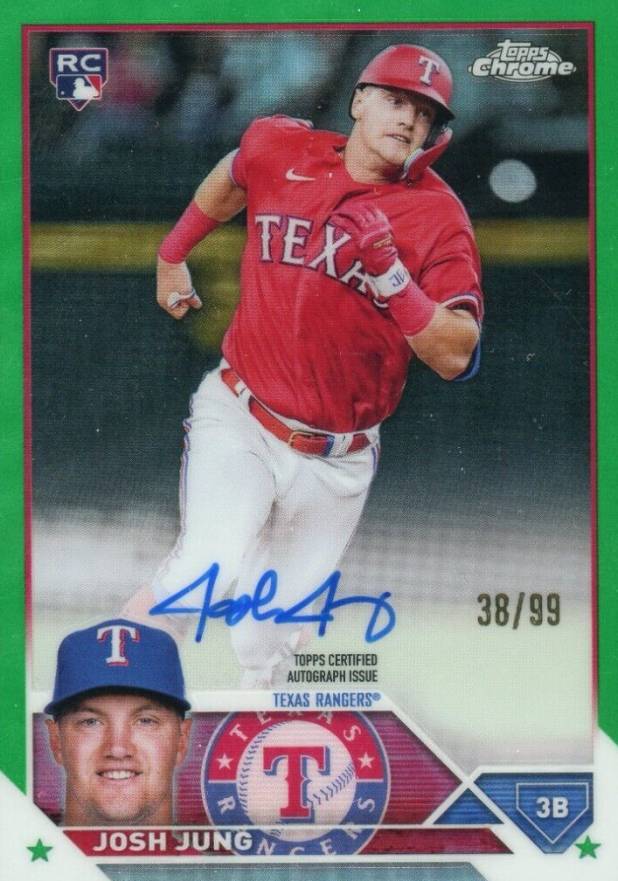 2023 Topps Chrome Rookie Autograph Josh Jung #RAJJ Baseball Card