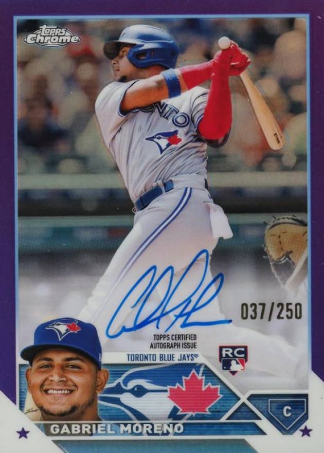 2023 Topps Chrome Rookie Autograph Gabriel Moreno #RAGMO Baseball Card