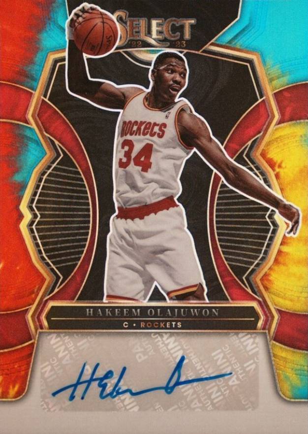 2022 Panini Select Signatures Hakeem Olajuwon #SHKO Basketball Card