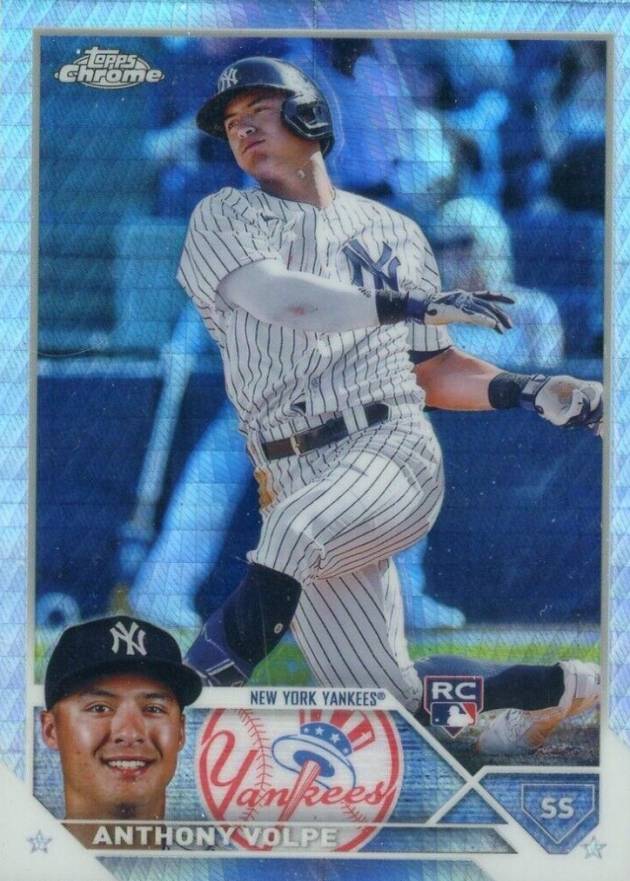 2023 Topps Chrome Anthony Volpe #4 Baseball Card