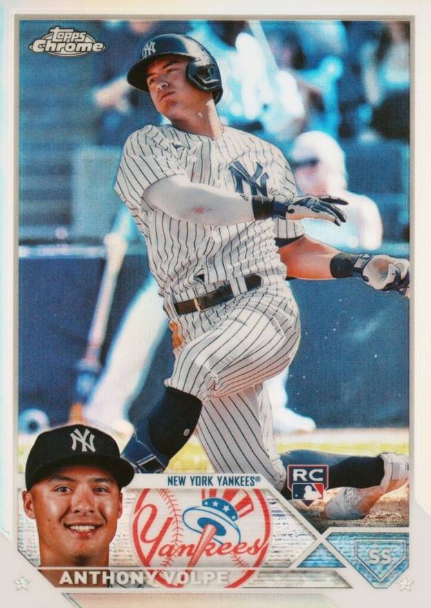 2023 Topps Chrome Anthony Volpe #4 Baseball Card